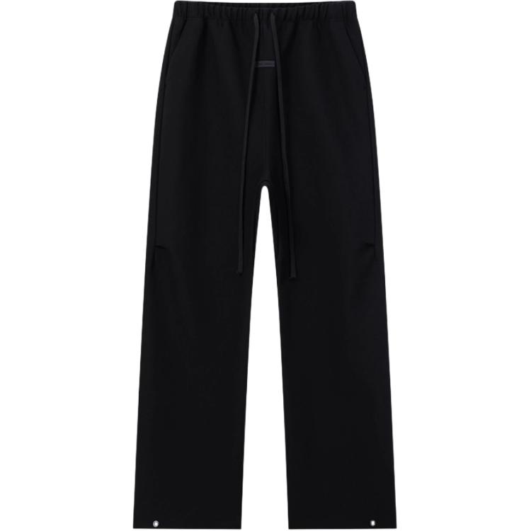 

Fear of God Essentials Poly Twill Work Pants Jet Black Men Bottoms 130SP258190F M