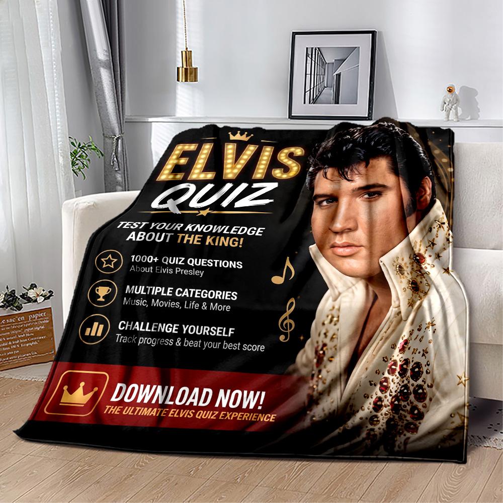 Elvis Presley: Rock 'n' Roll Legend Blanket Durable Comfort Perfect for Bedding Chair Bed Four Seasons Multipurpose Stylish Decor