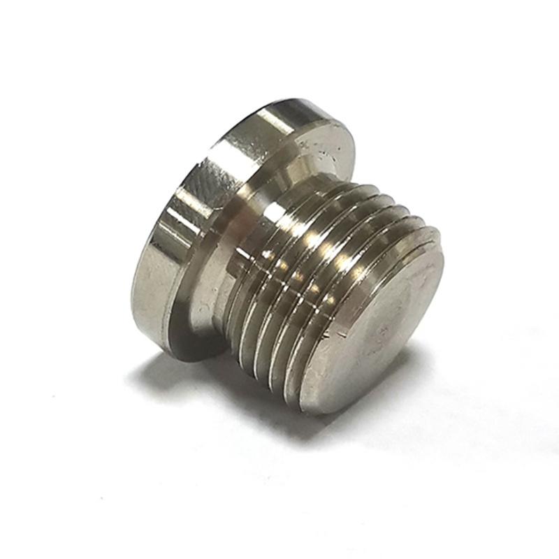 Oxygen Sensor Stainless Steel Bung Plug Nut Stepped Cap Mount Kit Wideband Solder Hex Bungs M18x1.5 Fits Universal for C