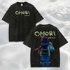 OMORI Game T-shirt Vintage Washed Y2K Aesthetic Unisex Oversized Short Sleeve Summer Cotton Retro Streetwear 2026 Hot Sale