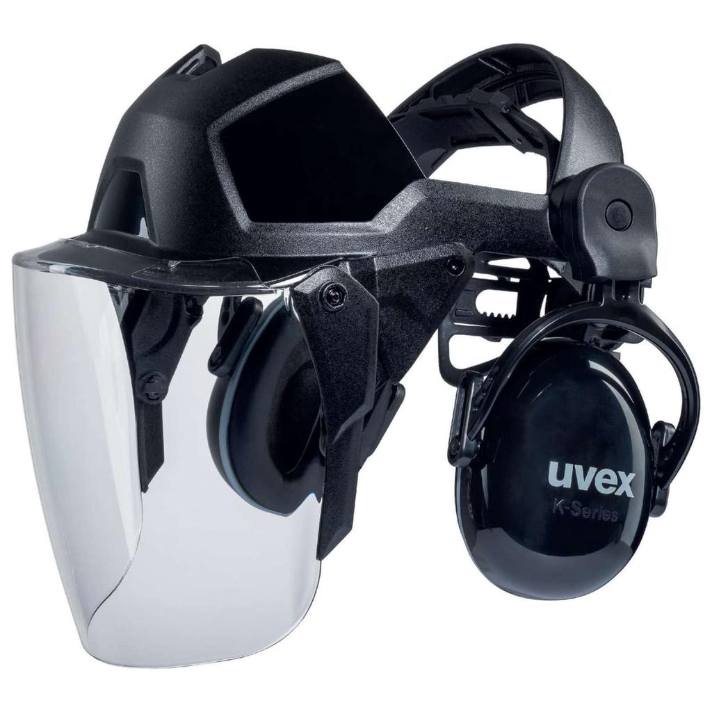 UVEX Fios Face Guard with Earmuffs