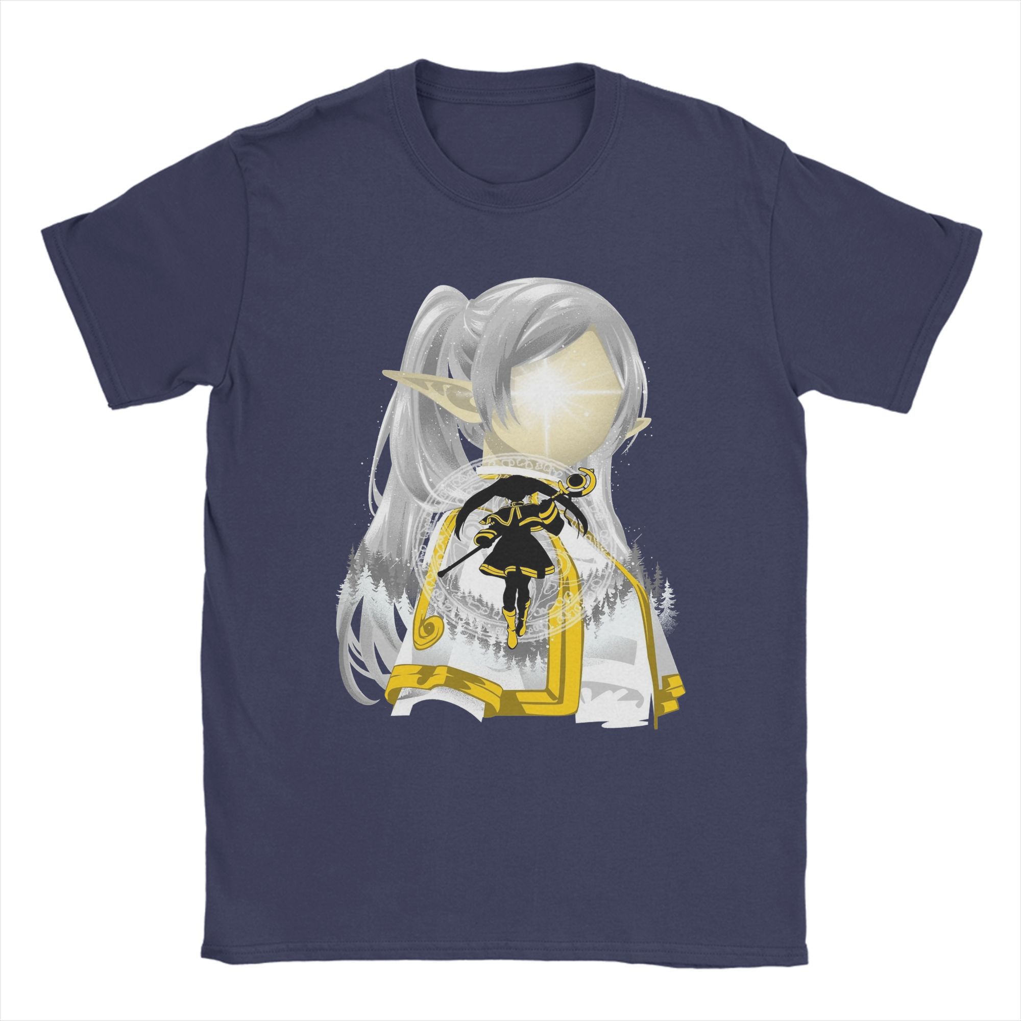 

Sousou No Frieren Anime T-Shirts for Men Fun 100% Cotton Tee Shirt Round Neck Short Sleeve T Shirt New Arrival Clothes XL