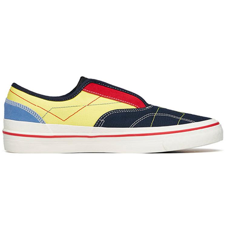 New Anta Qian Xing Low Top Skateboard Shoes Men's Blue Black Red Slip on Version 112228017-8