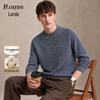 Men's Thickened Cotton Crewneck Knit Sweater