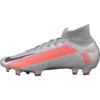 Nike Mercurial Superfly 7 Elite FG 'Metallic Grey Crimson' (Unisex) Metallic Bomber Grey / Particle Grey / Laser Crimson / Black Soccer Shoes
