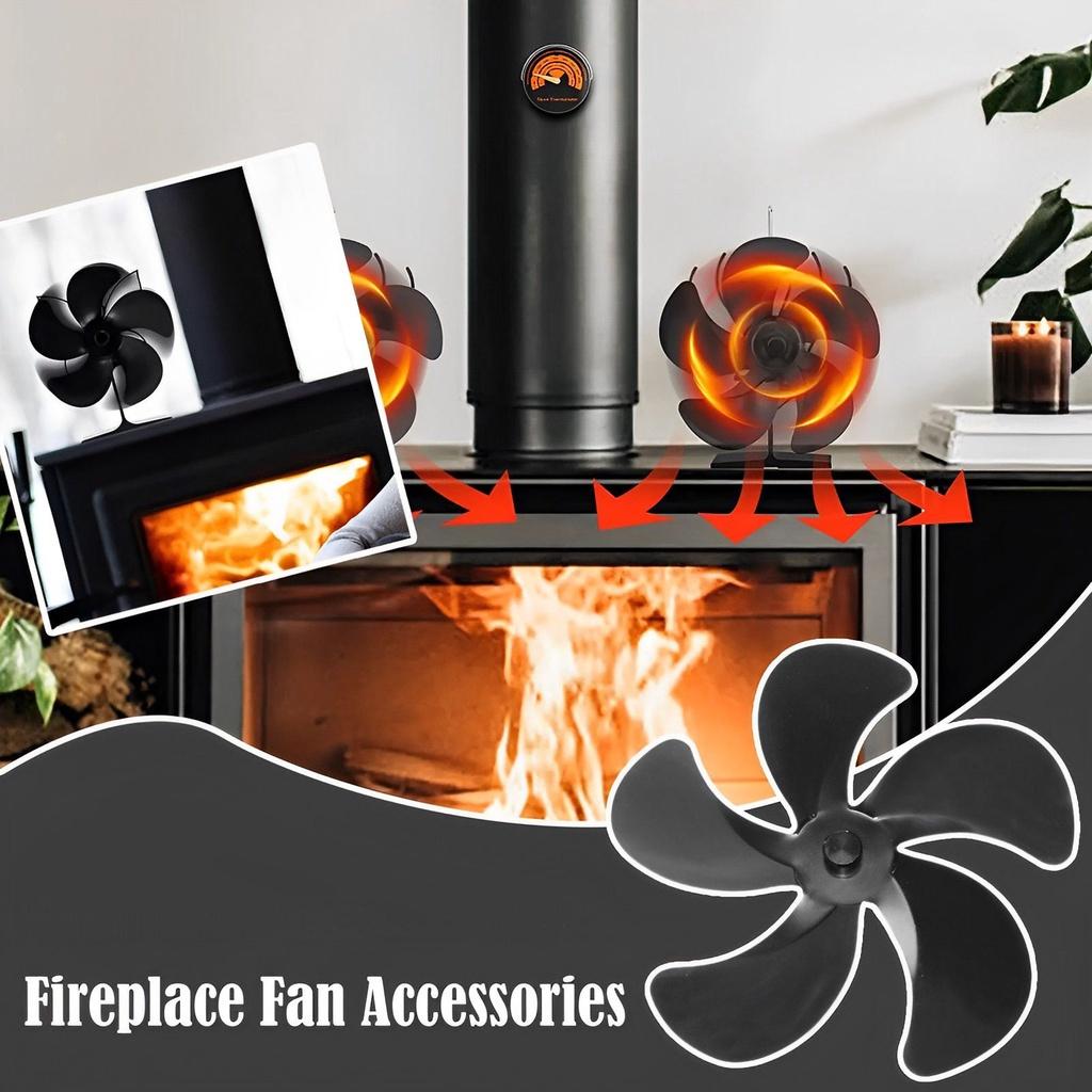 Replaceable Fireplace Fan Blades For Better Room Heating