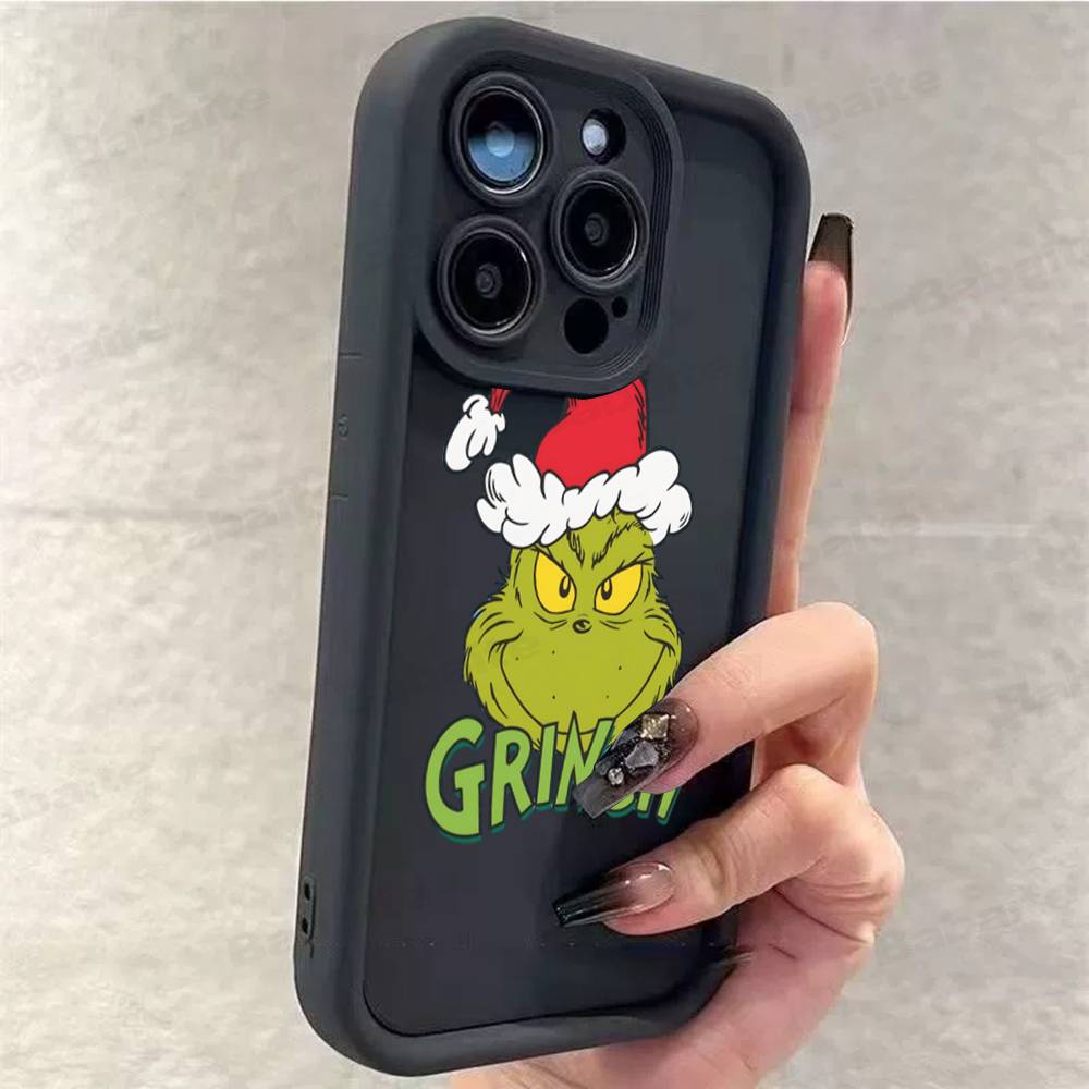 C-Christmas G-Green M-Monsters Phone Case For iPhone 17 16 15 14 13 12 11 Air Plus Pro Max Soft Back Cover
