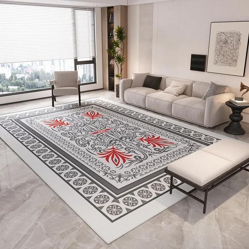 

Oriental Inspired Area Rug – Artistic Geometric Non-Slip Carpet, Washable Floor Mat for Living Room Bedroom Sofa Decor 60*90cm