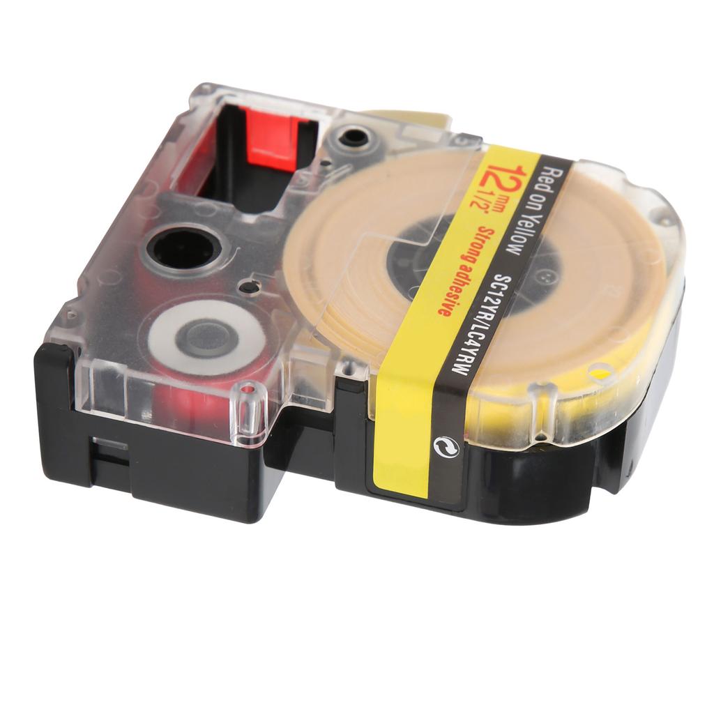 Labeling Tape Corrosion Wear Resistance 12mm Anti Corrosion Label Making for KING JIM Printer