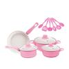 Thirteen-Piece Non-Stick Cookware Set: Includes Frying Pan, Soup Pot, Milk Pot, and Spatula