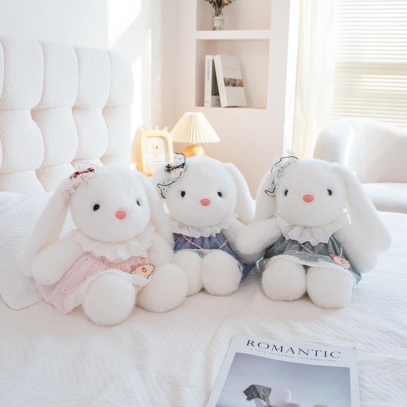 Super Cute Sheep Plush Dolls Kawaii Rabbit Toys Stuffed Soft Animal Lamb Bunny Pillow Lovely Birthday Gifts Party Ornament