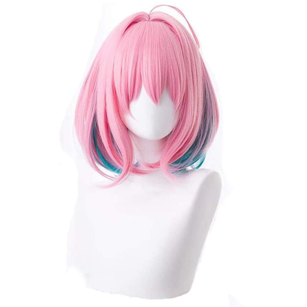 Eileen Yumemi Riamu Cosplay Wig for Idolmaster Cinderella Girls Starlight Disguise Anime School Festival Includes Net Wig, Stage, Heat-Resistant Wig,