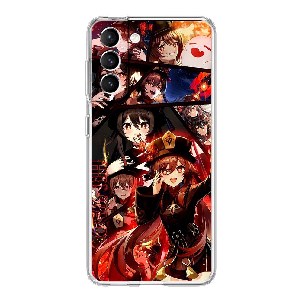 Etui na telefon dla Samsung Galaxy S24 Plus S23 S22 S21 S20 FE Ultra 5G S10 S10E S9 Miękkie Przezroczyste Etui Genshin impact ayato wanderer