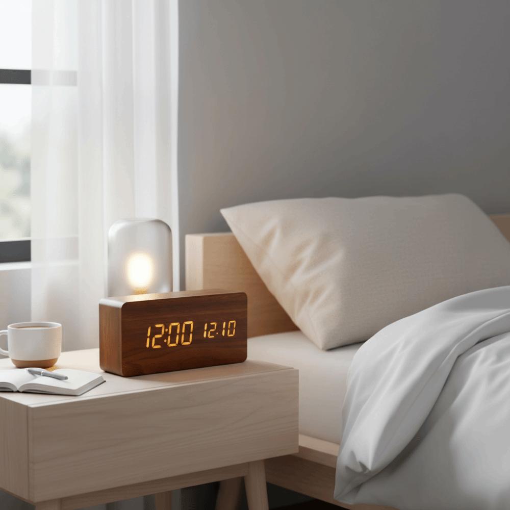 Large Display LED Digital Clock Reminder Table Clock Digital Alarm Clock Date Display