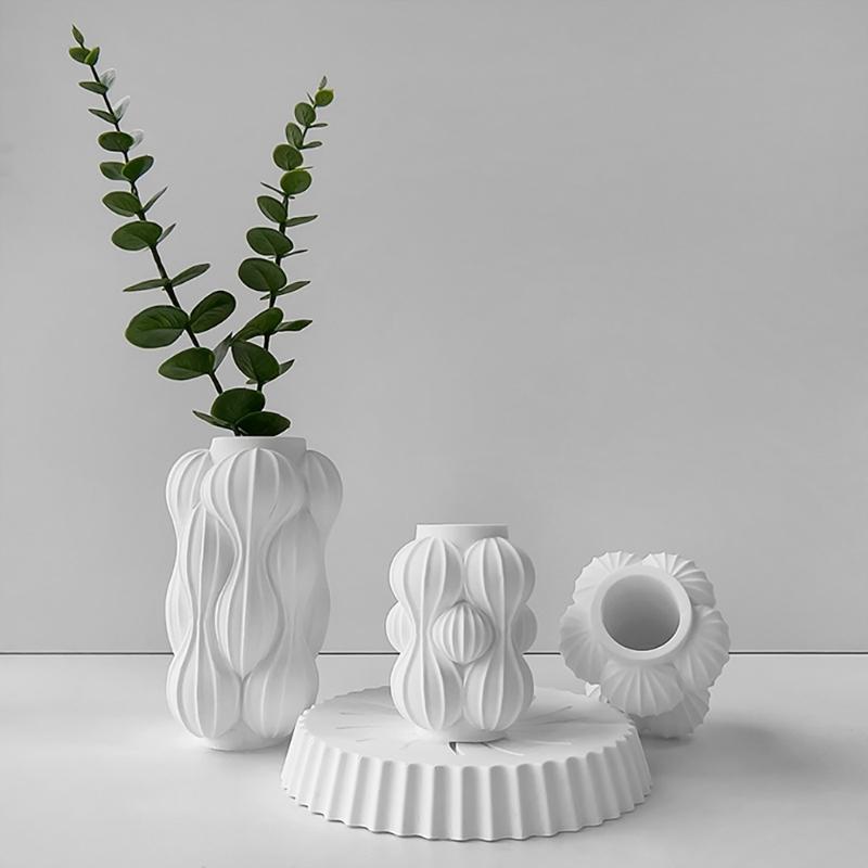 Geometric Vase Silicone Mould Epoxy Resin Casting Mold DIY Flower Pots Planter Jewelry Molds Flower Arrangement Decors