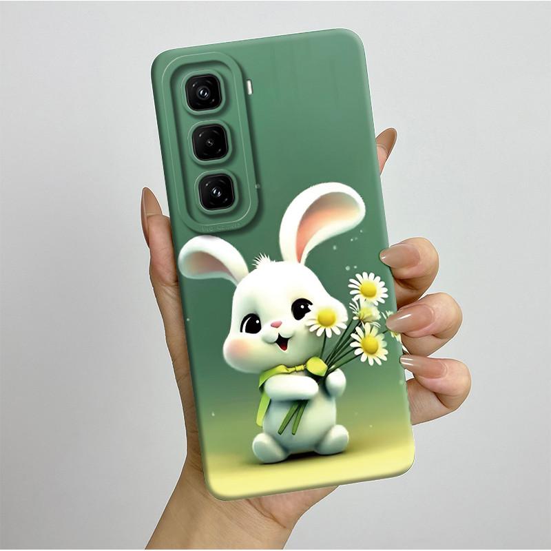 For Infinix Hot 50 Pro 4G Case Pretty Flowers Soft Silicone Shell Cover For Infinix Hot 50 Pro Plu 4G Phone Case Hot50Pro Coque