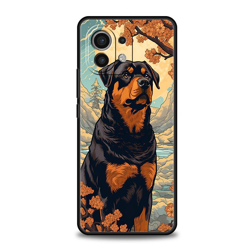 Rottweiler Dog Phone Case For Xiaomi Mi 17 15T 15 14 14T 13T 12T Pro 12 13 Lite 5G 11T Poco X6 X7 X5 Pro Soft Cover