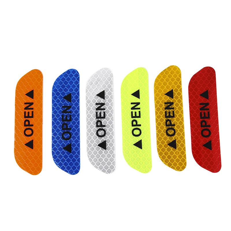 Car Door Reflective Anti-Collision Warning Stickers - OPEN