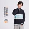 Boys Color Block Knit Sweater Thick Warm Anti-Static Polo Neck Pullover Kids 2026 Winter