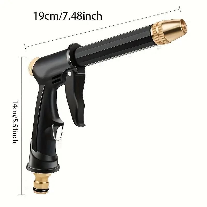 1pc Portable High Pressure Water Gun For Cleaning Car Wash Machine Garden Watering Hose Nozzle Sprinkler Foam Water Gun