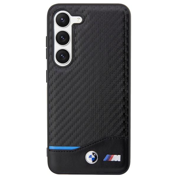 Etui Do Samsung Galaxy S23 Plus BMW Skórzane Carbon Czarne