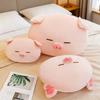 Plush Pig Head Pillow With Pp Cotton Filling For Lounge And Car Comfort
