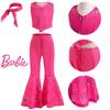 New Barbie Cosplay Costume Set For Girls Princess Style Cute Printed And Multicolor