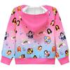 36380 Kids Girls KATSEYE Printed Long Sleeves Hooded Zipper Coat Jacket