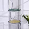 1Pcs Four-layer Collapsible Hanging Basket Breathable Mesh Toy Storage Basket Storage Cage Drying Ba