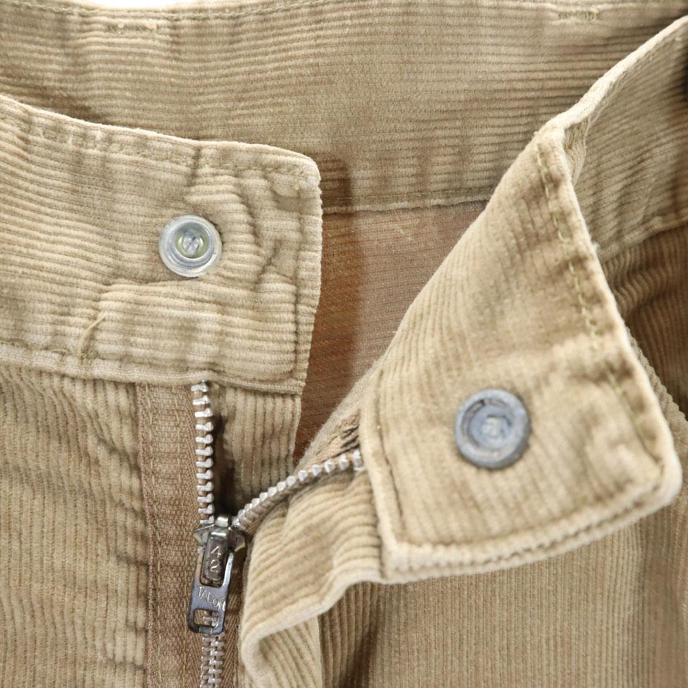 Pantaloni di velluto a coste BIG YANK anni '70 '80 Vintage 42 cerniera TALON svasati da uomo usati