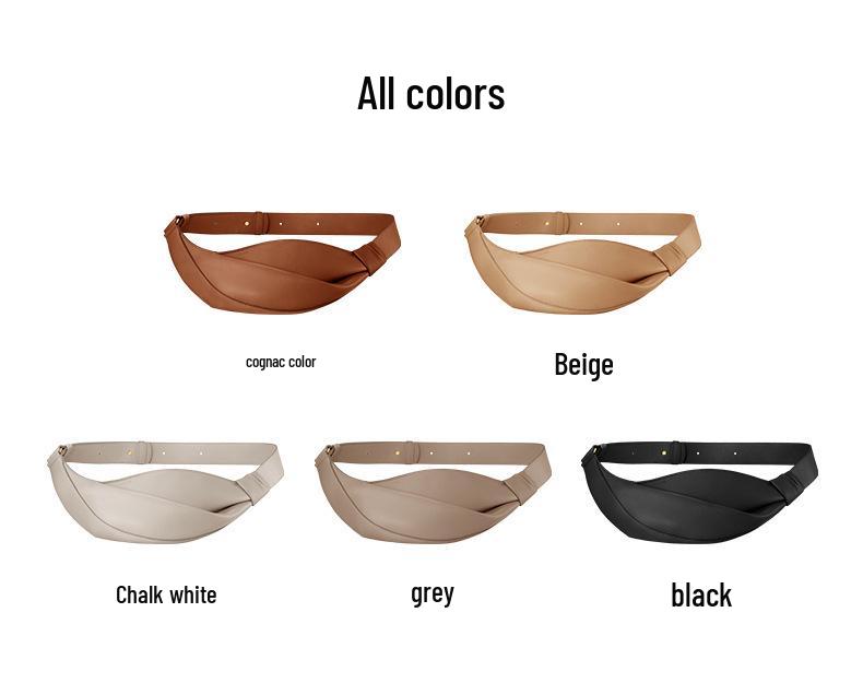 Polene 2025 Nová Neyu Hladká Kožená Crossbody Módní Rohová Taška
