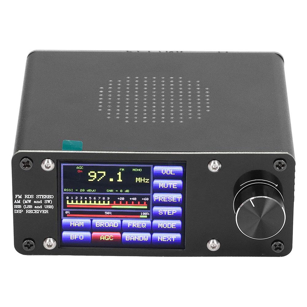 

2 4 Inch Touch Screen Aluminum Alloy ATS100 SI4732SI4735 Full Band Radio Receiver Supports SSB For MW SW and FM Frequencies China Mainland