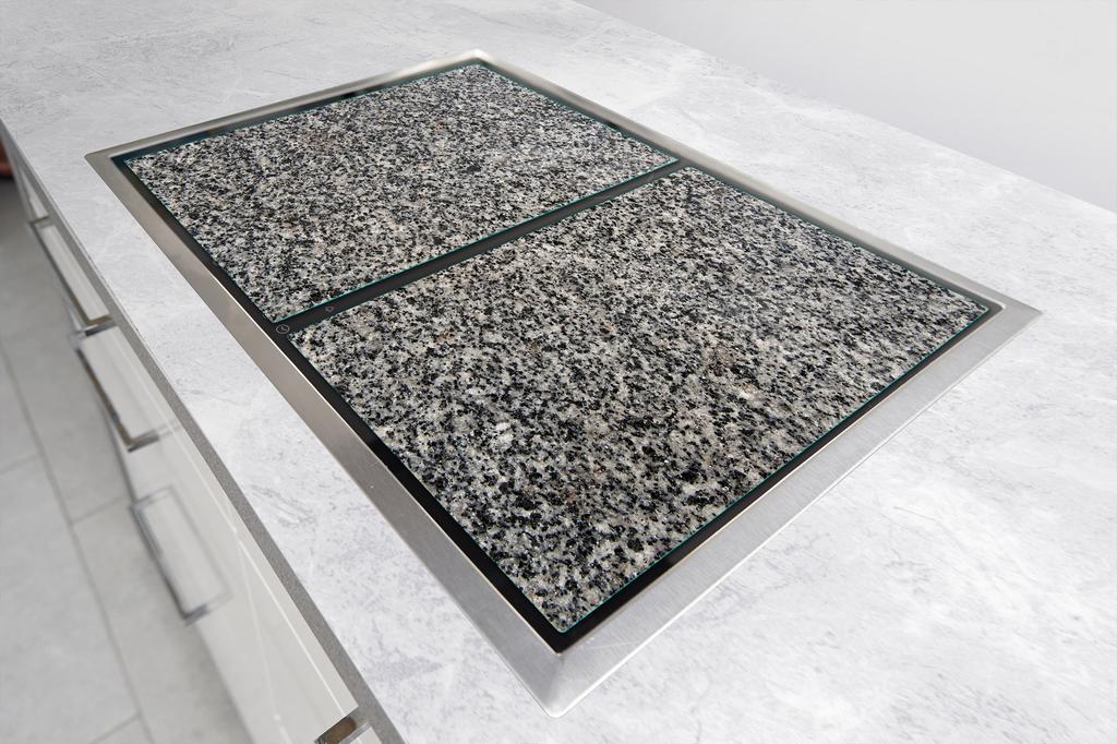 SZKLANA PŁYTA OCHRONNA DESKA 75x52 GRANIT