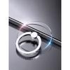 1piece Clear Decor Rhinestone Phone Ring Holder, Round Finger Ring Bracket Metal Finger Ring Buckle 360 Degrees Rotating