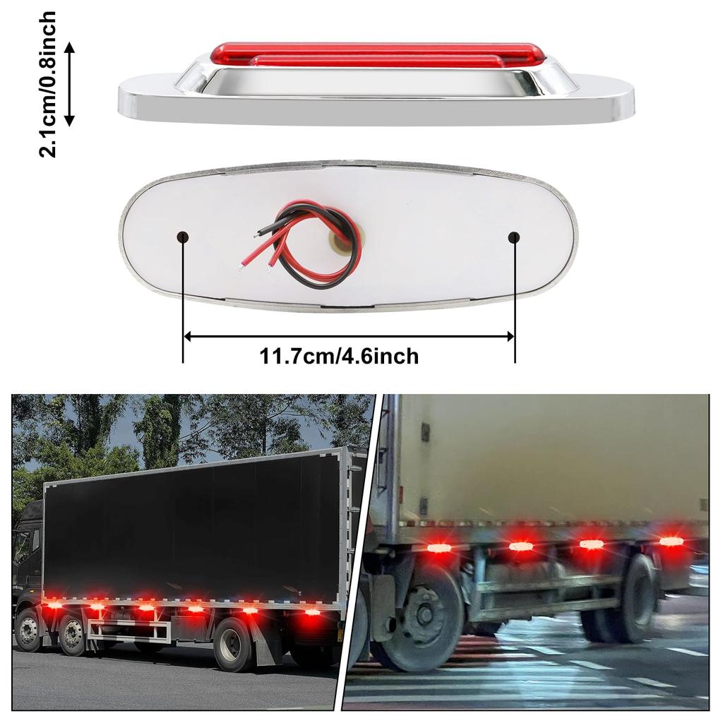 LED Marker Lamp, For Cars, Truck Markers, 12 V, 24 V, Waterproof, Dustproof Design,