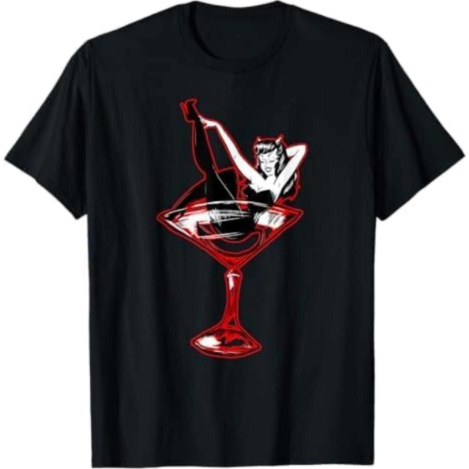 

Devil Girl Pin-Up - Halloween Costume T-Shirt VCC1 Mens Womens Tank Top Sweatshirt Hoodie Black XXXXXL різнокольоровий