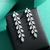 Niche Design High-end Crystal Stud Earrings, Zircon Wheat Ears, Fringed Earrings, Women's High-end Temperament Long Earrings.