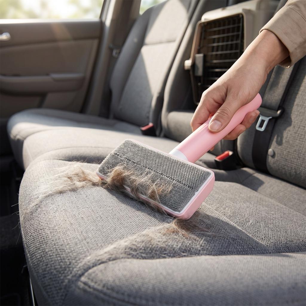 Pet Hair Remover Brush for Sofa Car Carpet - Reusable Detachable Design for Easy Deep Cleaning
