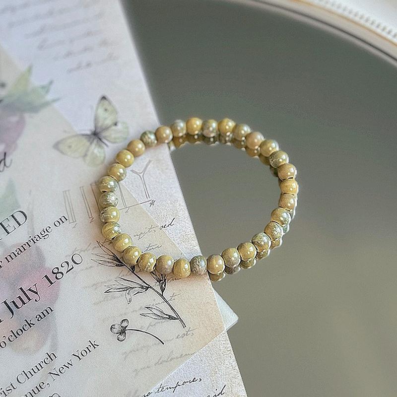 Bunte Keramikperlenarmbänder für Damen Herren Einfache Vielseitige Handgewebte Perlenarmreifen Party Schmuck Accessoires Geschenke