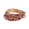 European & American Style Colorful Zircon Diamond Elastic Tennis Bracelet