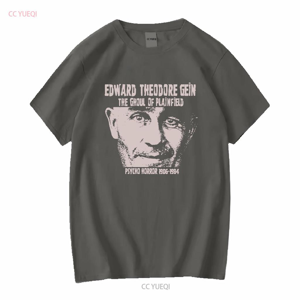 ED GEIN The Ghoul Of Plainfield T Shirt Long or Short Sleeves Vintage Washed Fashion Designer Clothes Casual