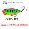 1Pcs Topwater Popper Fishing Lure 65Mm 12G Hard Wobbler For Bass Pike Carp Freshwater