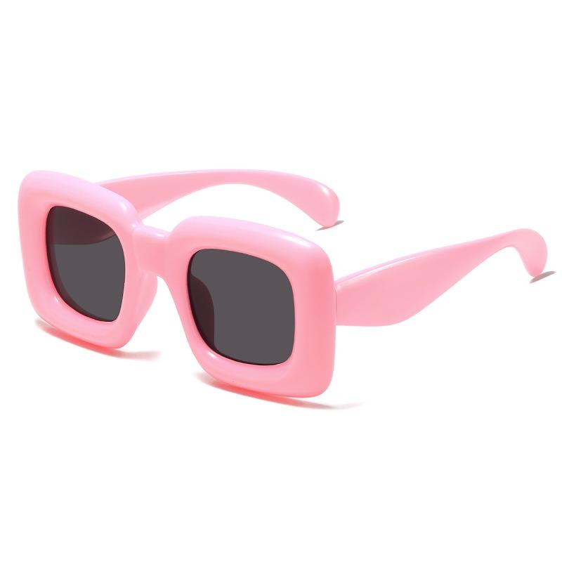 Retro Square Frame Sunglasses for Boys Girls Kids Bubble Square Glasses Candy Color Goggle Sun Glasses Children Eyewear