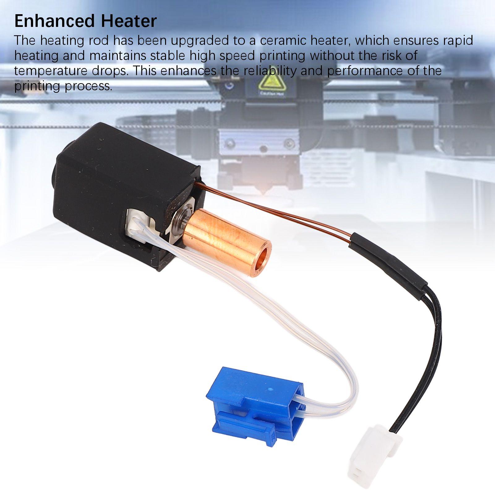 

Комплект для сборки хотэнда экструдера 3D-принтера 300 градусов Ti Красная медь Биметаллический Изолированная трубка Нагревательный блок Комплект хотэнда для