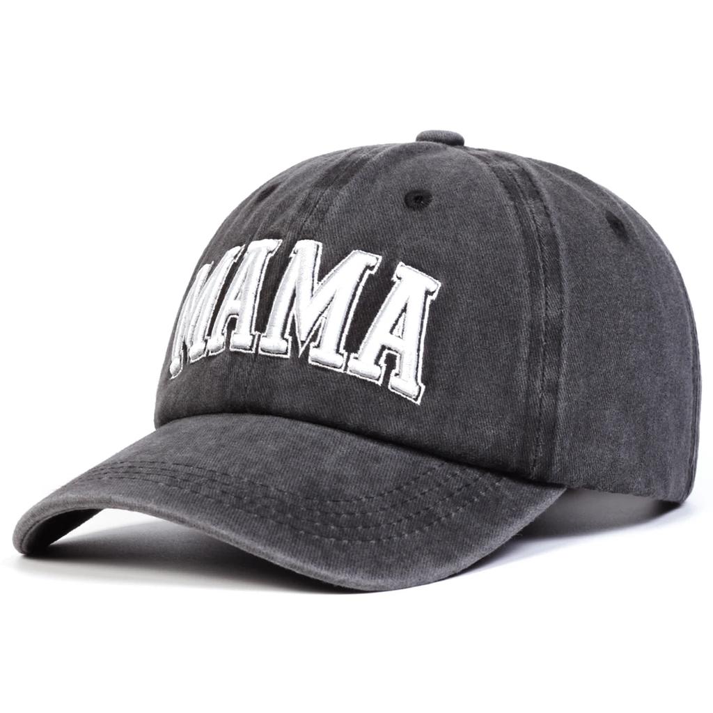 Unisex Parent Child 3D MAMA/MINI Embroidery Wash Baseball Caps Spring and Autumn Outdoor Adjustable Casual Hats Sunscreen Hat