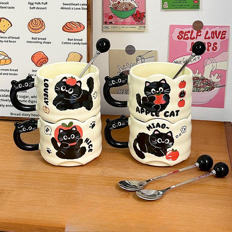 Keramiktasse Büro Kaffeetasse Souvenir Hohe Qualität Wasserbecher Haushalt Stapelbare Tasse Geburtstagsgeschenk für Frauen