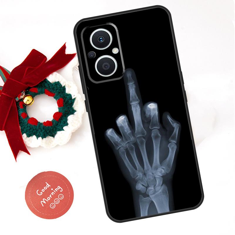 Middle Finger Funda For OPPO Reno 14F 14 13 12 11 10 Pro 11F 12F 13F 7 8 Lite OPPO Find X8 X5 X9 Pro Case