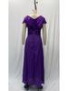 Elegant V-Neck Sequin Chiffon Sleeveless Dress for Spring/Summer 2025