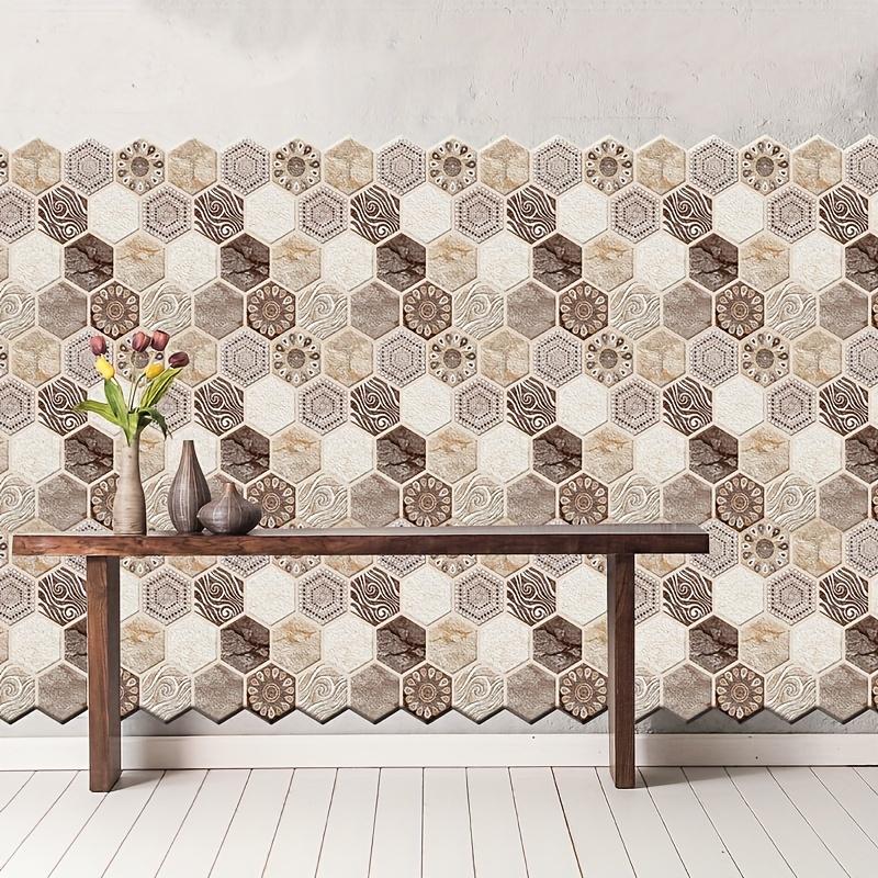 10/20pcs 3D Stickers Pvc Self-adhesive Creative Wall Stickers TV Background Wallpaper Wall Decor Waterproof Peel and Stick Tile