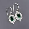 Chrome Diopside Gemstone 925 Sterling Silver Handmade Women's Jewelry Daily-Wear Drop Earrings 1.50" EE-1-3